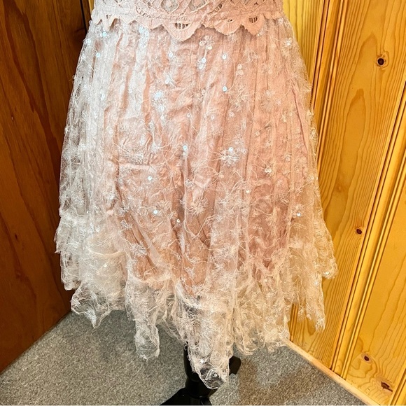 Free People Adella Sequin Slip Dress Sz-S - Picture 4 of 10